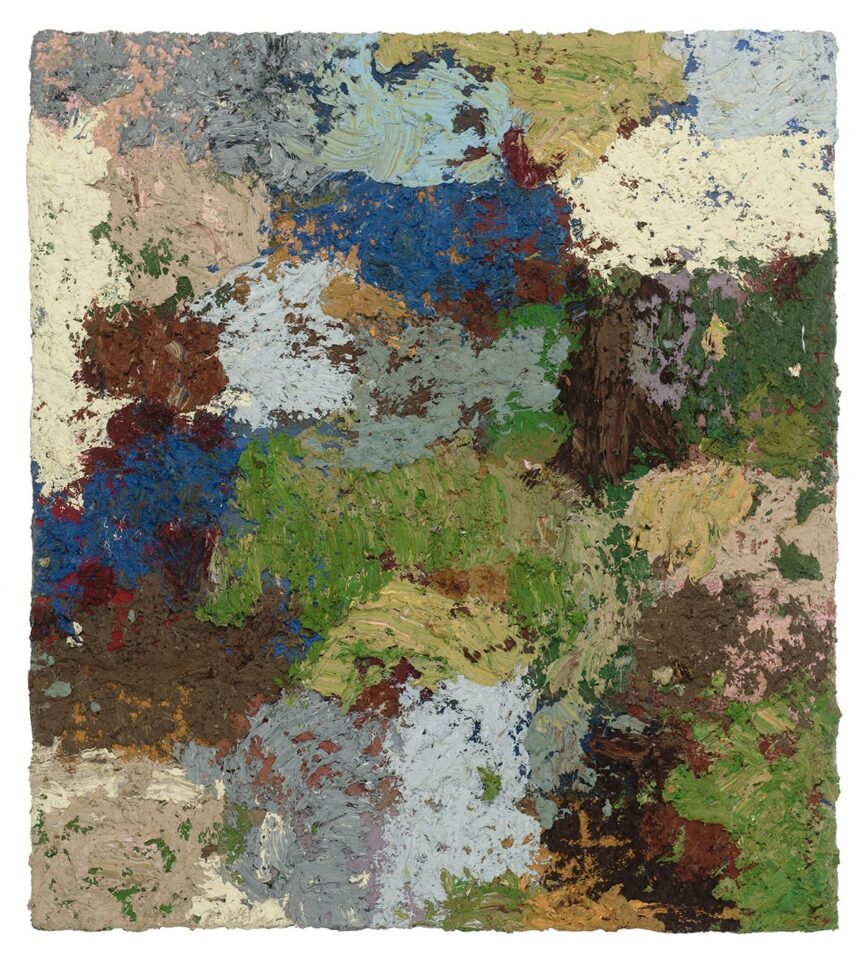 Joel Longenecker, As Crows Fly, 2020, oil and acrylic on wood, 72 x 64”