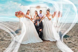 Chú rể và hai cô dâu