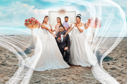 Chú rể và hai cô dâu